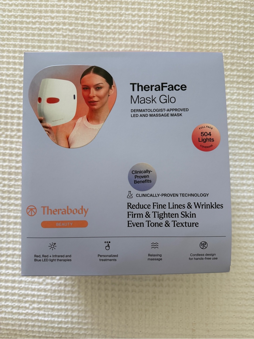 Therabody TheraFace Mask Glo - LED & massage mask